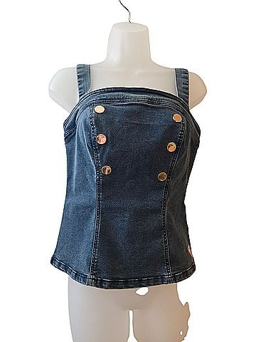 Guess mavis sailor denim Sleeveless Top (view 1)