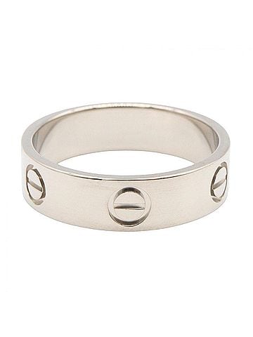 Cartier Cartier Love Ring, 18K White Gold (18KWG), Silver Tone, B4084700 (Men's/Women's) (view 2)
