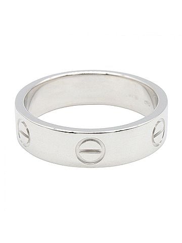 Cartier Cartier Love Ring, 18K White Gold (18KWG), Silver Tone, B4084700 (Men's/Women's) (view 2)