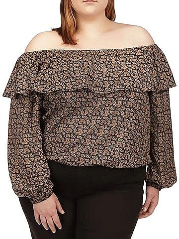 MICHAEL Michael Kors Long Sleeve Blouse (view 1)