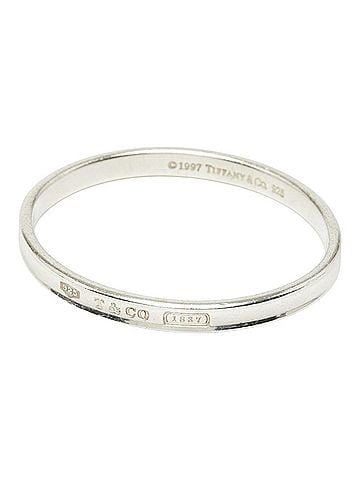 Tiffany & Co. Tiffany &amp; Co. 1837 Narrow Bangle Bracelet, SV925 Silver, Women's. (view 1)