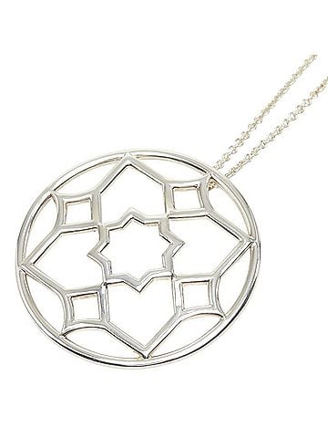 Tiffany & Co. Tiffany &amp; Co. Paloma Picasso Zellige Medallion Necklace Pendant, SV925 Silver, Women's. (view 1)