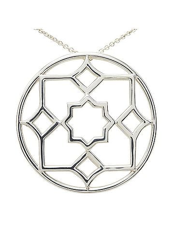 Tiffany & Co. Tiffany &amp; Co. Paloma Picasso Zellige Medallion Necklace Pendant, SV925 Silver, Women's. (view 2)