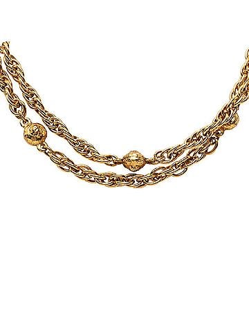 Chanel Chanel Vintage Long Chain Necklace, Gold Plated, Women's. (view 2)