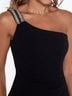 Xscape Solid Black Cocktail Dress Size 14 (petite) - photo 3