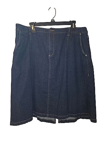 Jessica London Denim Skirt (view 1)