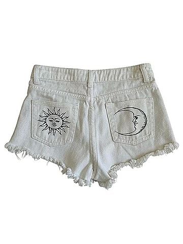 Adika Sun &amp; Moon Shorts Denim Shorts (view 2)