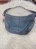 Coach 100% Leather Blue Leather Hobo One size - photo 8