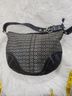 Coach Print Black Gray Leather Hobo One size - photo 13