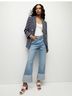 Veronica Beard 78% Cotton 20% Polyester 2% Elastane 100% Cotton Stripes Blue White Blazer Size S - photo 4