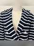 Veronica Beard 78% Cotton 20% Polyester 2% Elastane 100% Cotton Stripes Blue White Blazer Size S - photo 7