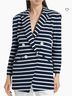 Veronica Beard 78% Cotton 20% Polyester 2% Elastane 100% Cotton Stripes Blue White Blazer Size S - photo 3