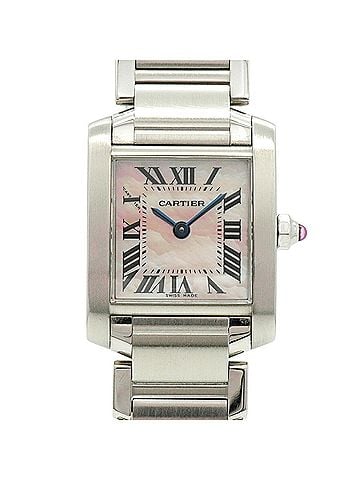Cartier Cartier Tank Française SM W51028Q3 Pink Dial Women's Watch (view 1)