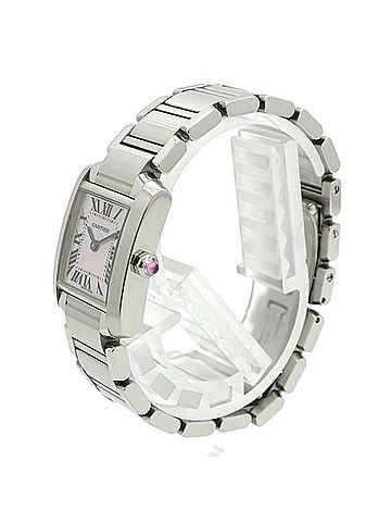 Cartier Cartier Tank Française SM W51028Q3 Pink Dial Women's Watch (view 2)