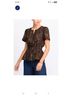 Sugarlips 100% Cotton Floral Brown Multi Color Blouse Size M - photo 6