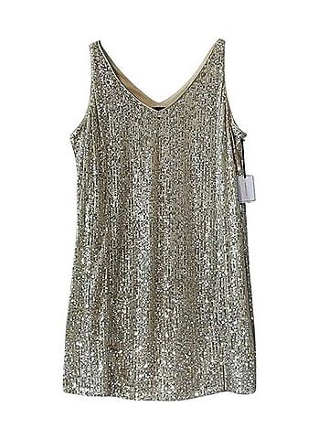 1.State Sequined Sleeveless V Neck Shift Mini Dress Cocktail Dress (view 1)