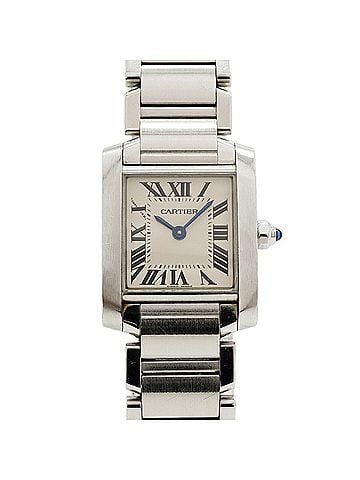 Cartier Cartier Tank Française SM W51008Q3 Ivory Dial Women's Watch (view 1)