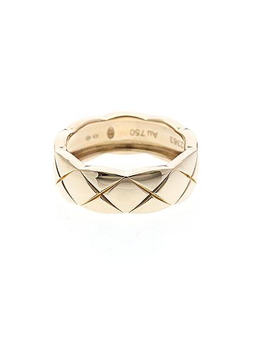 Chanel Chanel Coco Crush Ring Medium Model Pink Gold (18K) Fashion No Stone Band Ring Pink Gold (view 2)
