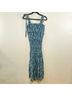 Rhode 100% Cotton Floral Blue Green Casual Dress Size XS - photo 3