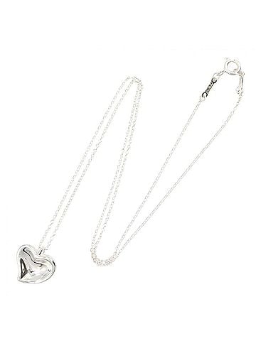 Tiffany & Co. Tiffany &amp; Co. Curved Heart Necklace, Sterling Silver 925, Women's Jewelry, Tone (view 2)