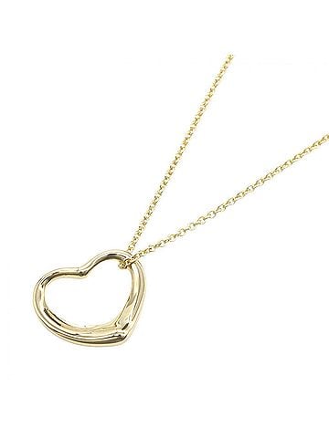 Tiffany & Co. Tiffany &amp; Co. Open Heart Necklace, 18K (Yellow Gold), Women's Jewelry, Gold Tone (view 1)
