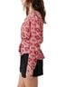 Free People 100% Viscose Floral Multi Color Pink Blouse Size L - photo 4