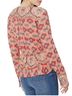 Free People 100% Viscose Floral Multi Color Pink Blouse Size L - photo 2
