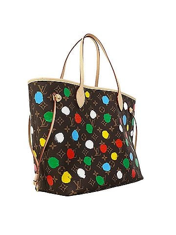 Louis Vuitton Louis Vuitton Monogram Neverfull MM Tote Bag M46381 Brown Multicolor LV x YK Yayoi Kusama Women's P3194868 (view 2)