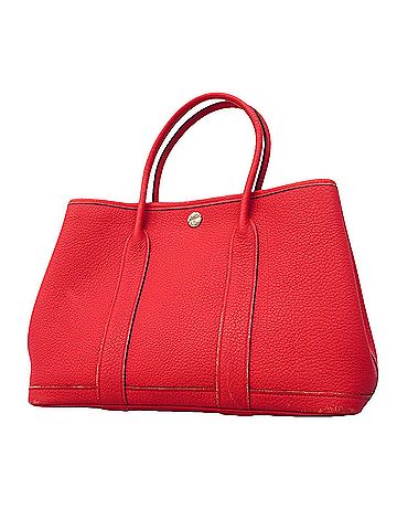 Hermès Hermes Garden TPM Tote Bag, Negonda Leather, Rose Extreme, T Stamp, Women's, P3177559 (view 1)