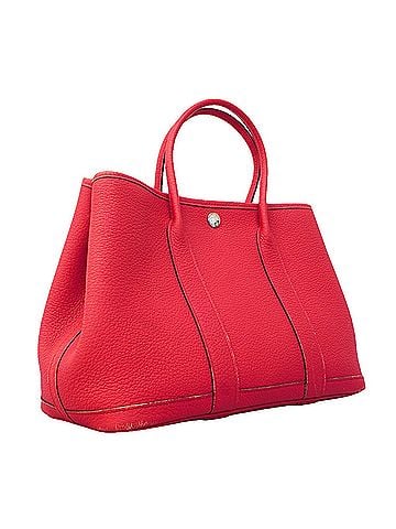Hermès Hermes Garden TPM Tote Bag, Negonda Leather, Rose Extreme, T Stamp, Women's, P3177559 (view 2)