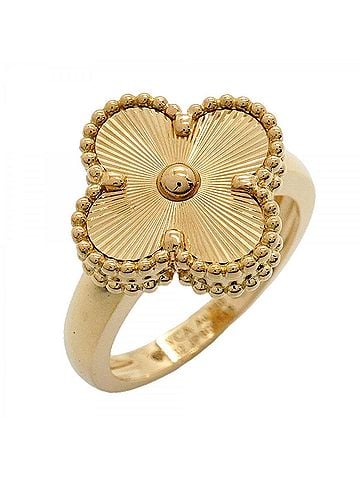 Van Cleef & Arpels Van Cleef &amp; Arpels Alhambra Guilloche Ring, 18K Yellow Gold, Ladies', P3165400 (view 1)