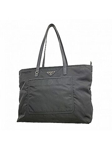 Prada Prada Saffiano Nylon Tote Bag, Black, Women's P3152974 (view 1)
