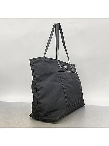 Prada Prada Saffiano Nylon Tote Bag, Black, Women's P3152974 (view 2)