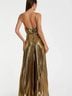 Mac Duggal Plaid Gold Jumpsuit Size 6 - photo 5