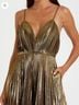 Mac Duggal Plaid Gold Jumpsuit Size 6 - photo 4