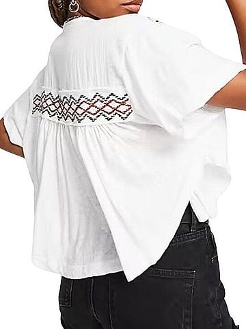 Free People Market Embroidery Blouse (view 2)