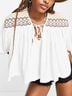Free People White Multi Color Blouse Size S - photo 3