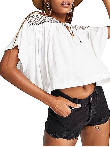 Free People Market Embroidery Blouse (view 1)