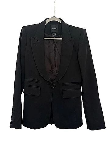 Smythe Single-Button Tailored Blazer Jacket (view 2)