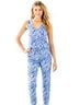 Lilly Pulitzer Floral Blue Teal Jumpsuit Size XS - photo 1