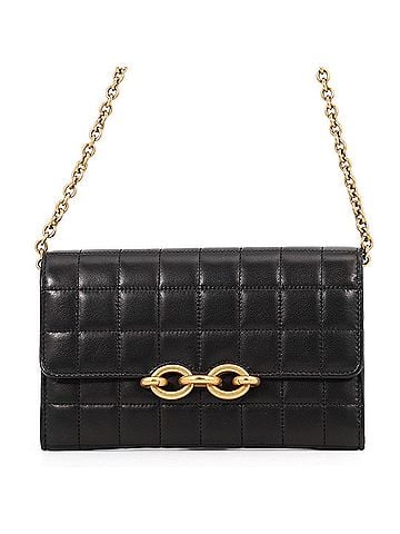 Yves Saint Laurent Yves Saint Laurent Saint Laurent Paris wallet, chain LE MAILLON WALLET, lambskin, 738109, SAINT LAURENT PARIS black, women's, WALLET (view 1)