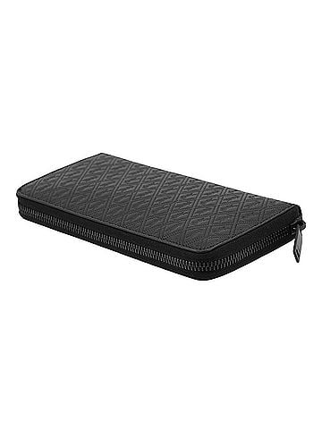 Yves Saint Laurent Yves Saint Laurent Saint Laurent Paris Long Wallet Le Monogram Zip-Around Leather 664491 SAINT LAURENT PARIS Black WALLET (view 2)