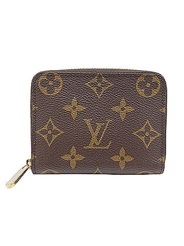 Louis Vuitton Louis Vuitton LOUIS VUITTON Women's Wallet, Brand Wallet/Coin Case, Monogram Canvas Zippy Coin Purse, Brown, M60067, Round Zipper (view 1)