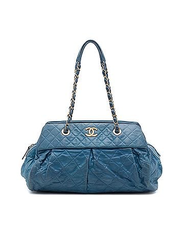 Chanel Quilted Iridescent Calfskin Chic Quilt Bowling Bag (view 1)