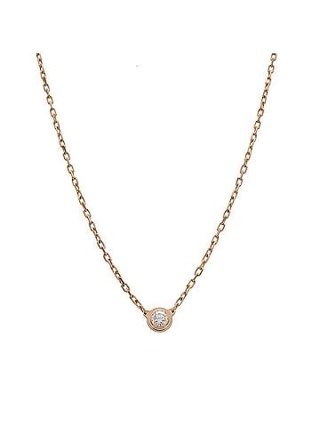 Cartier Cartier Diamants Légers de Necklace SM 1PD 18KPG 750PG Pink Gold Diamond (view 1)