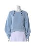 Rebecca Minkoff 100% Cotton Solid Blue Pullover Sweater Size L - photo 1