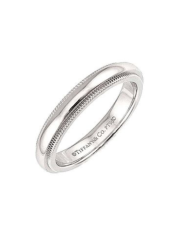 Tiffany & Co. Tiffany &amp; Co. Milgrain Ring, 3.2mm wide, Platinum (Pt), Together Ring (view 1)