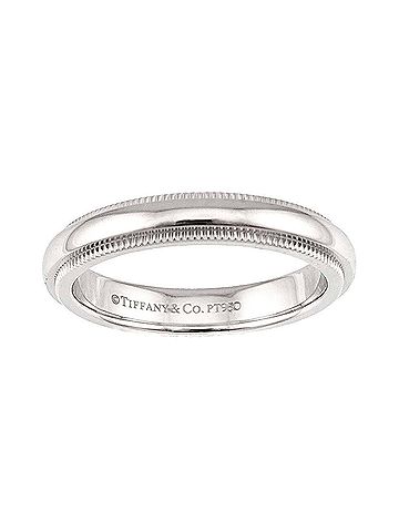 Tiffany & Co. Tiffany &amp; Co. Milgrain Ring, 3.2mm wide, Platinum (Pt), Together Ring (view 2)