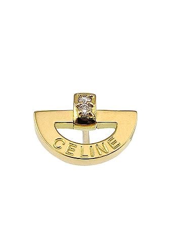 Céline Celine CELINE Diamond 0.03ct Earring 18K YG Yellow Gold 750 Single Pierced (view 1)