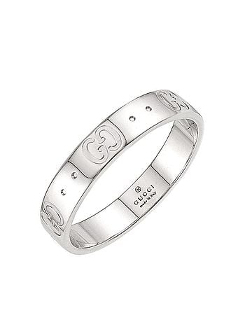Gucci Gucci Icon Ring #19, 18K White Gold (750). (view 1)